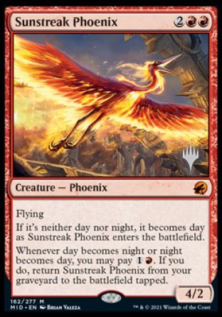 Sunstreak Phoenix (Promo Pack) [Innistrad: Midnight Hunt Promos] - The Mythic Store | 24h Order Processing