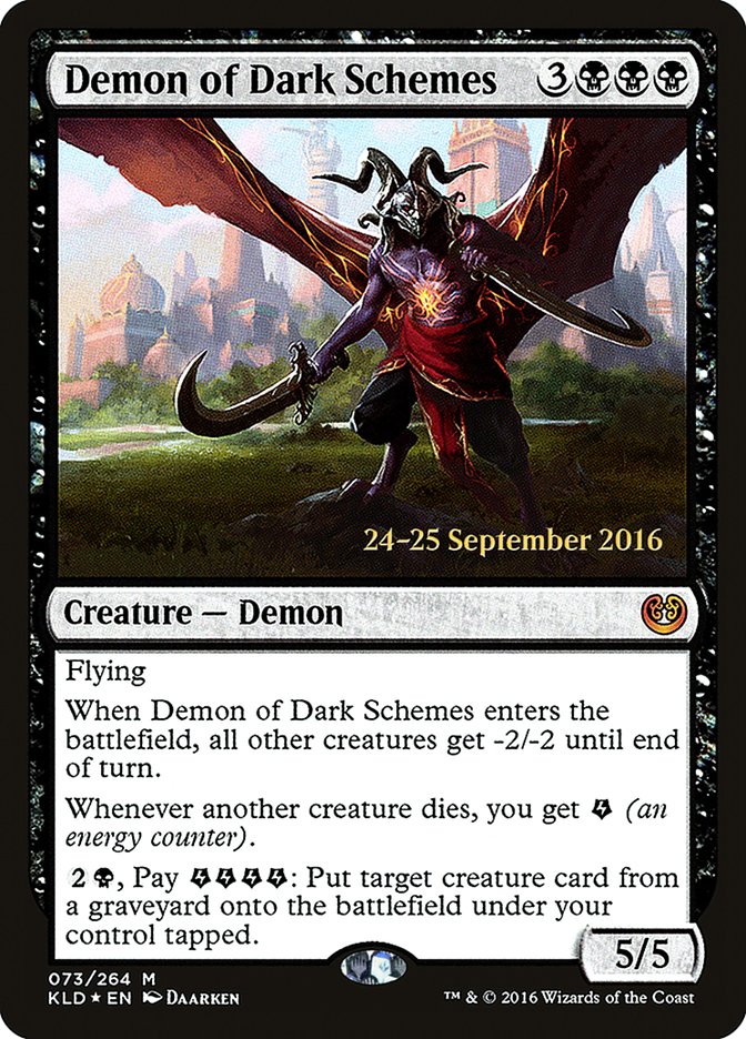 Demon of Dark Schemes [Kaladesh Prerelease Promos] - The Mythic Store | 24h Order Processing