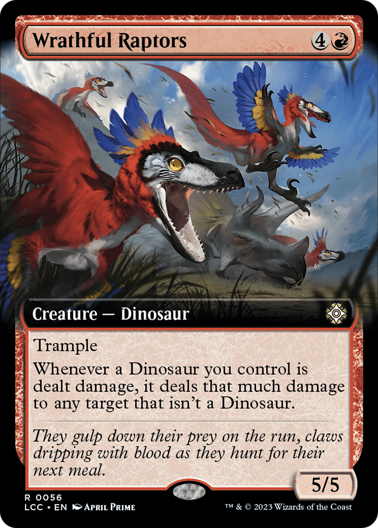 Wrathful Raptors (Extended Art) [The Lost Caverns of Ixalan Commander] - The Mythic Store | 24h Order Processing