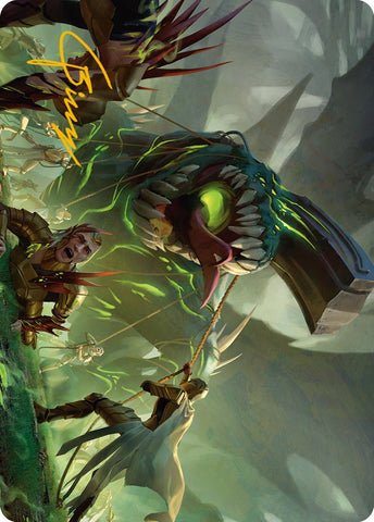 Noxious Assault Art Card (Gold-Stamped Signature) [Phyrexia: All Will Be One Art Series] - The Mythic Store | 24h Order Processing