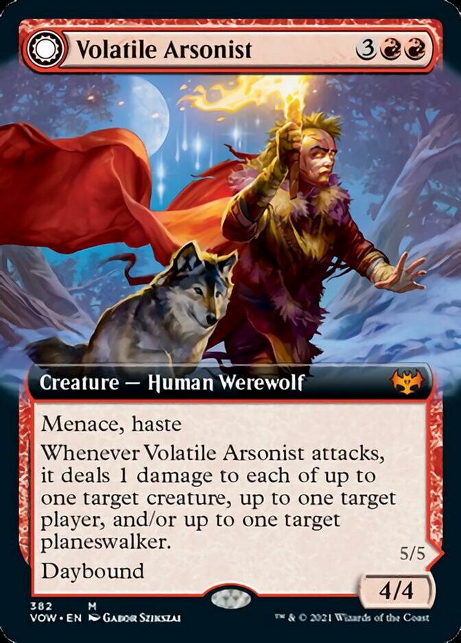 Volatile Arsonist // Dire-Strain Anarchist (Extended Art) [Innistrad: Crimson Vow] - The Mythic Store | 24h Order Processing