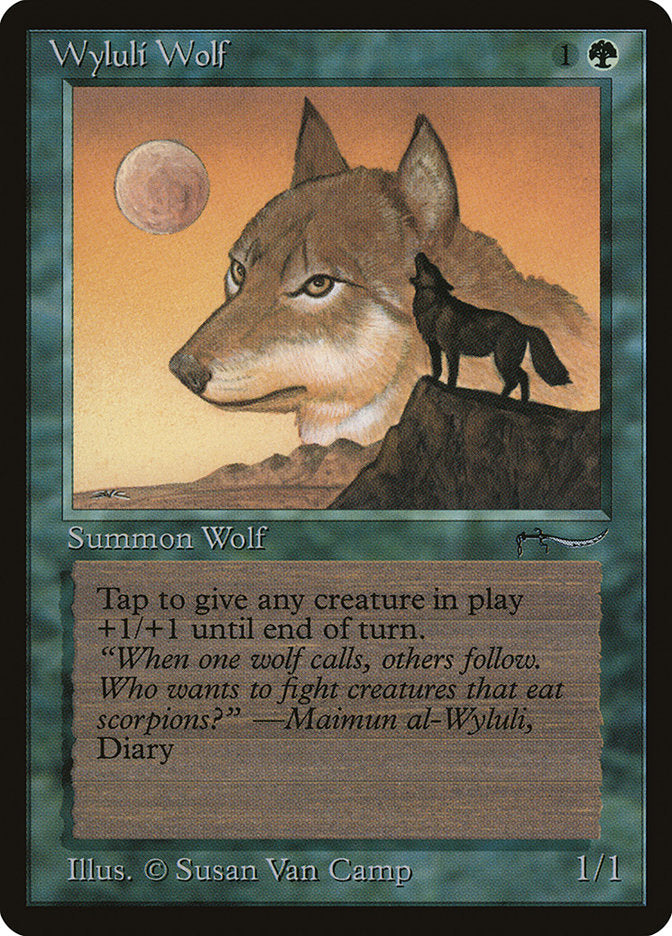 Wyluli Wolf (Dark Mana Cost) [Arabian Nights] - The Mythic Store | 24h Order Processing