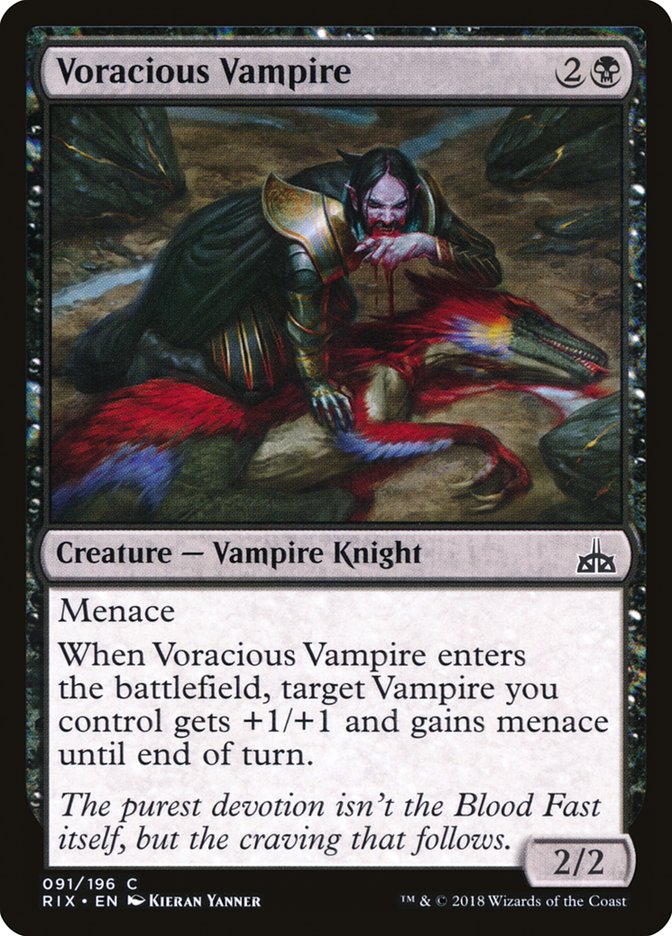 Voracious Vampire [Rivals of Ixalan] - The Mythic Store | 24h Order Processing
