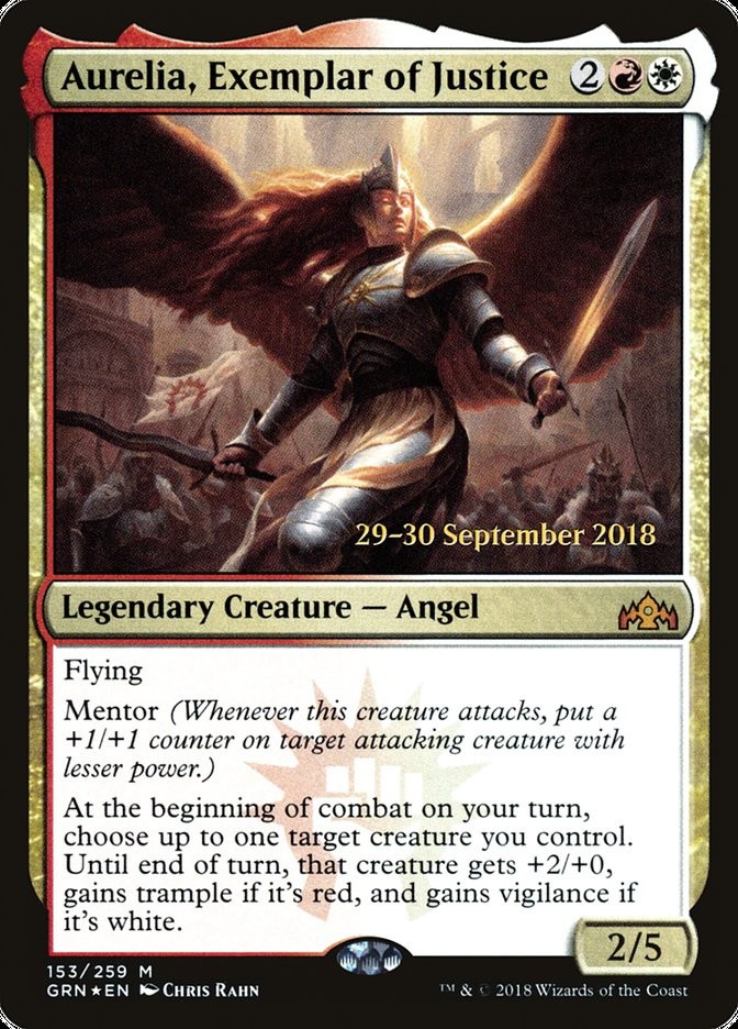 Aurelia, Exemplar of Justice [Guilds of Ravnica Prerelease Promos] - The Mythic Store | 24h Order Processing