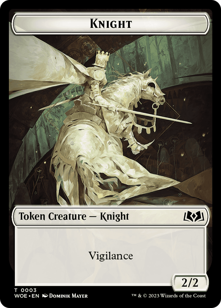 Knight Token [Wilds of Eldraine Tokens] - The Mythic Store | 24h Order Processing