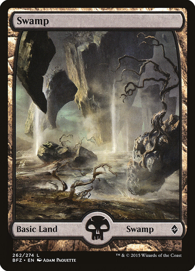 Swamp (262) (Full Art) [Battle for Zendikar] - The Mythic Store | 24h Order Processing