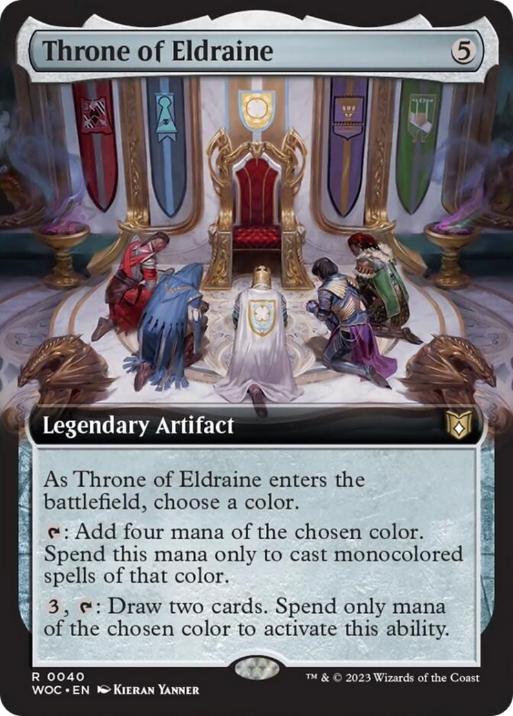 Throne of Eldraine (Extended Art) [Wilds of Eldraine Commander] - The Mythic Store | 24h Order Processing