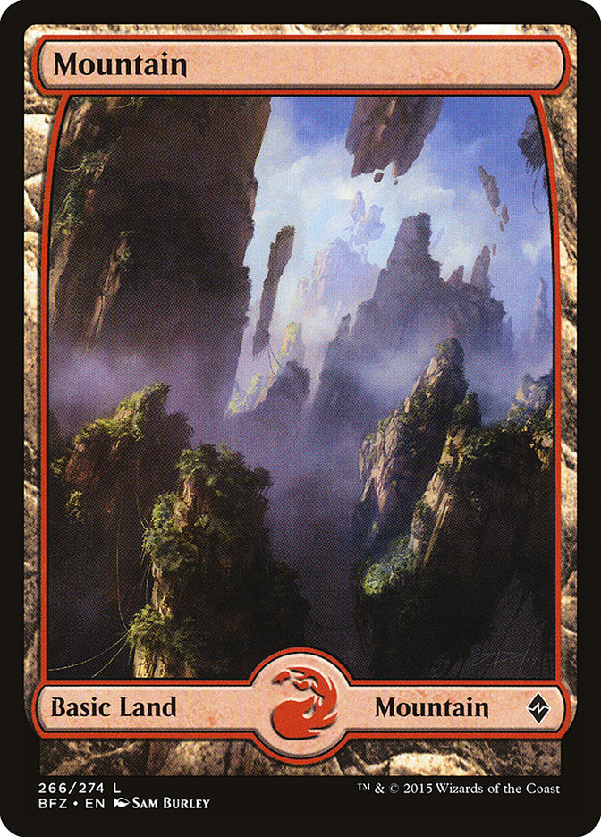 Mountain (266) (Full Art) [Battle for Zendikar] - The Mythic Store | 24h Order Processing