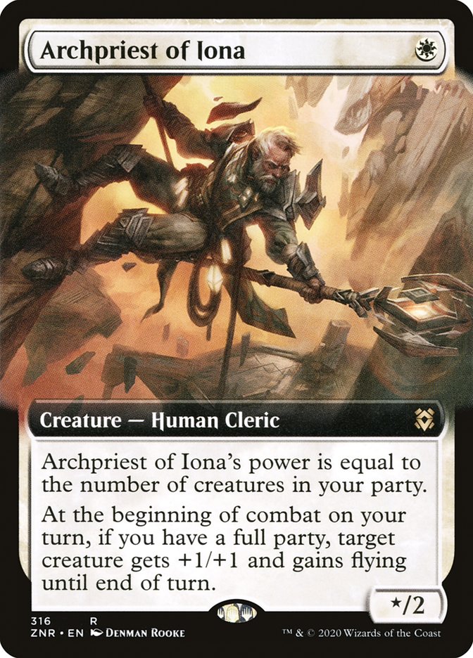 Archpriest of Iona (Extended Art) [Zendikar Rising] - The Mythic Store | 24h Order Processing