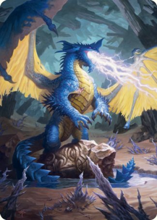 Blue Dragon Art Card [Dungeons & Dragons: Adventures in the Forgotten Realms Art Series] - The Mythic Store | 24h Order Processing