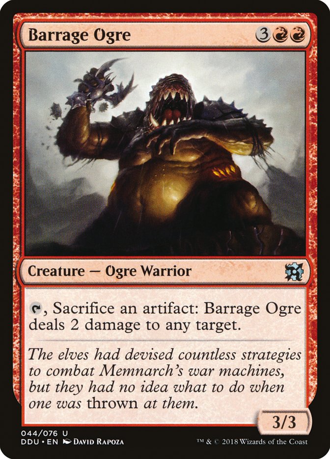 Barrage Ogre [Duel Decks: Elves vs. Inventors] - The Mythic Store | 24h Order Processing