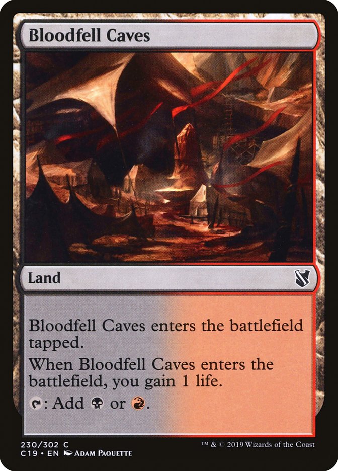 Bloodfell Caves [Commander 2019] - The Mythic Store | 24h Order Processing