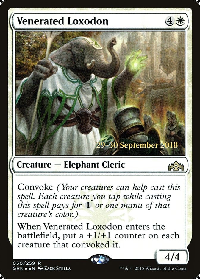 Venerated Loxodon [Guilds of Ravnica Prerelease Promos] - The Mythic Store | 24h Order Processing