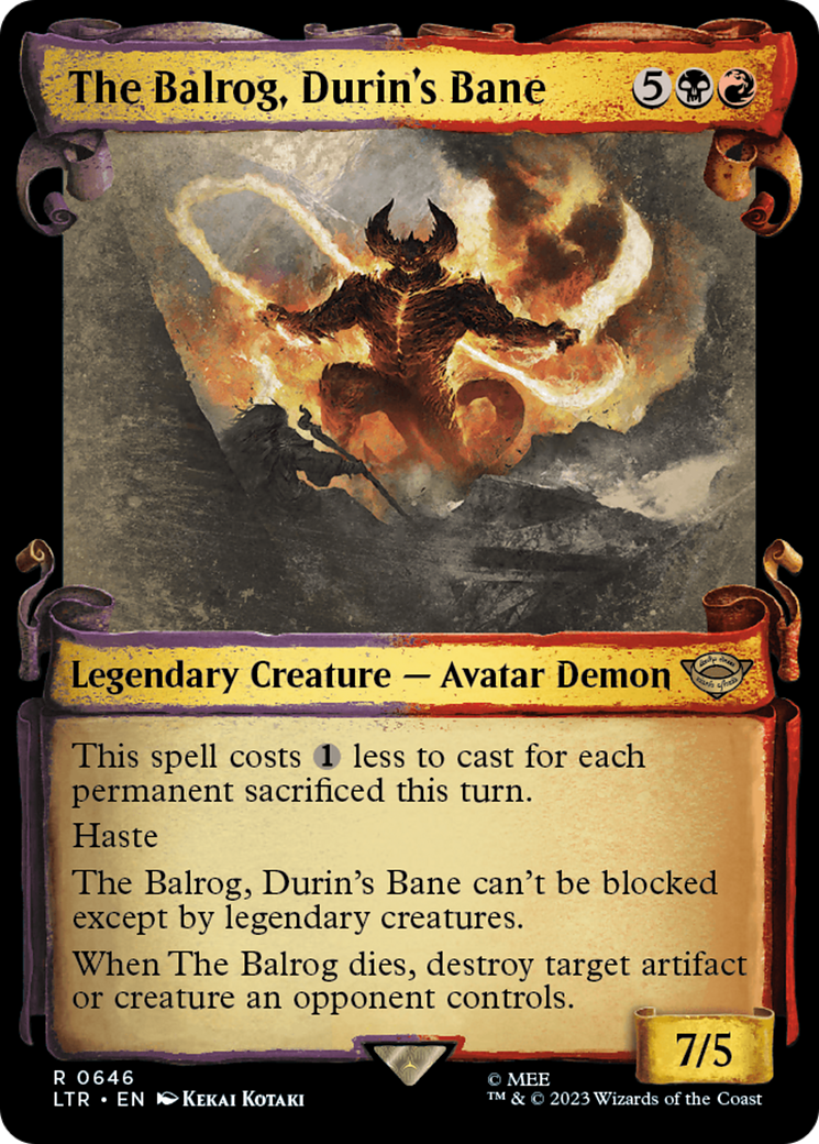 The Balrog, Durin's Bane [The Lord of the Rings: Tales of Middle-Earth Showcase Scrolls] - The Mythic Store | 24h Order Processing