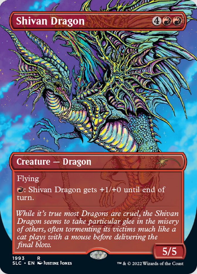 Shivan Dragon (Borderless) [Secret Lair 30th Anniversary Countdown Kit] - The Mythic Store | 24h Order Processing