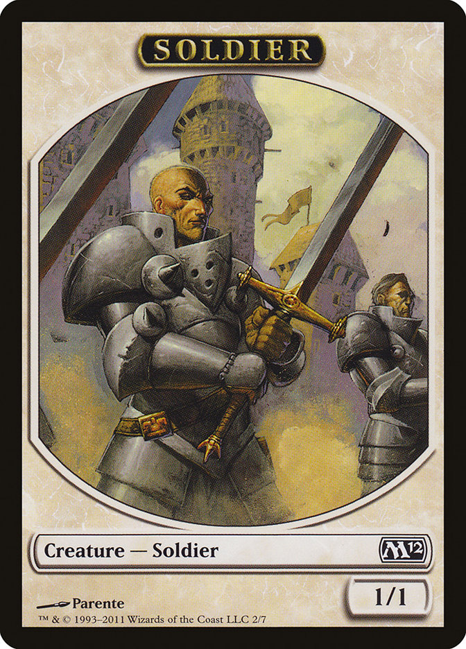 Soldier Token [Magic 2012 Tokens] - The Mythic Store | 24h Order Processing