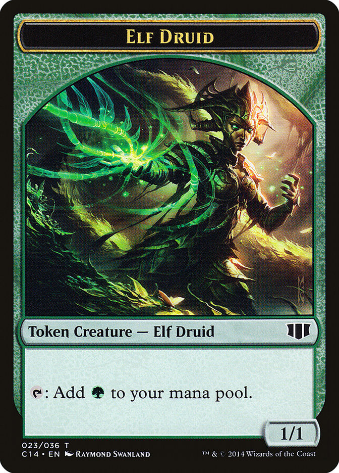 Elf Druid // Beast (020/036) Double-Sided Token [Commander 2014 Tokens] - The Mythic Store | 24h Order Processing