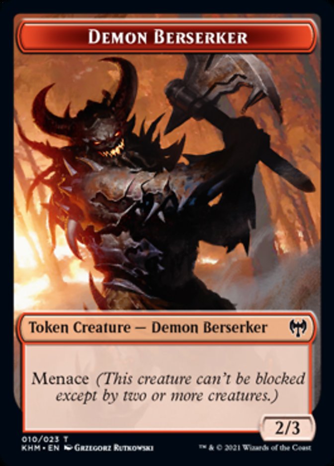 Demon Berserker Token [Kaldheim Tokens] - The Mythic Store | 24h Order Processing