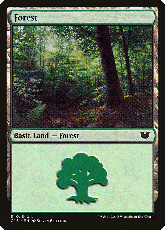 Forest (340) [Commander 2015] - The Mythic Store | 24h Order Processing