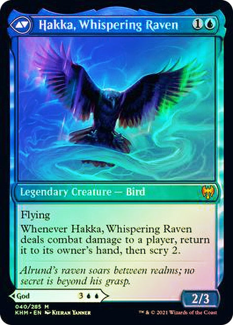 Alrund, God of the Cosmos // Hakka, Whispering Raven [Kaldheim Prerelease Promos] - The Mythic Store | 24h Order Processing