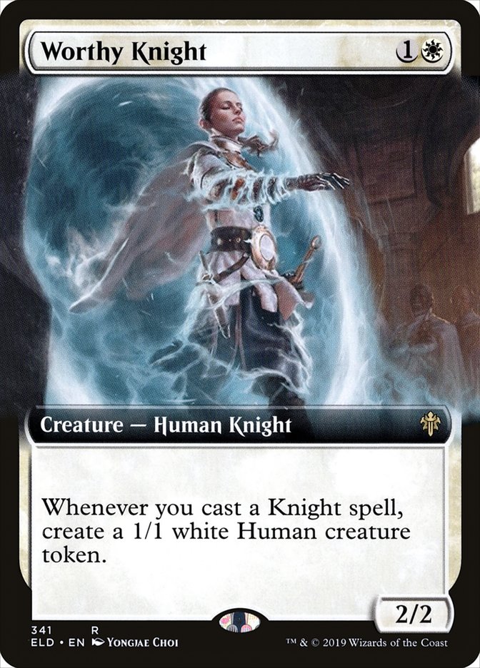 Worthy Knight (Extended Art) [Throne of Eldraine] - The Mythic Store | 24h Order Processing