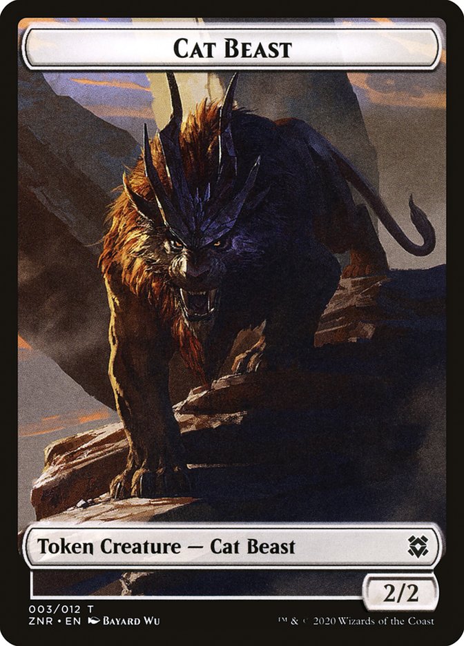 Cat Beast Token [Zendikar Rising Tokens] - The Mythic Store | 24h Order Processing