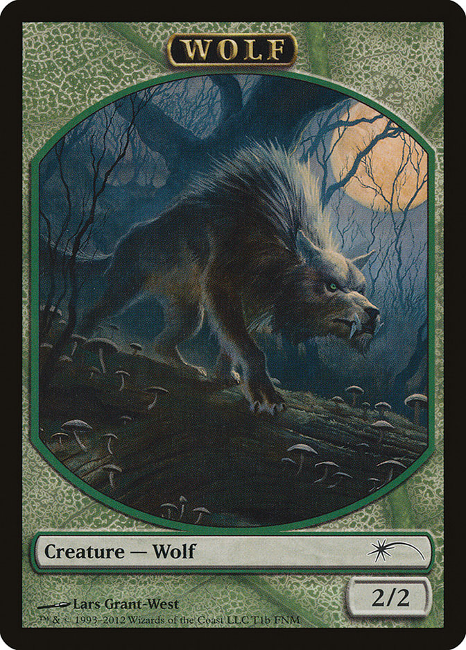 Human // Wolf Double-Sided Token [Friday Night Magic 2012] - The Mythic Store | 24h Order Processing