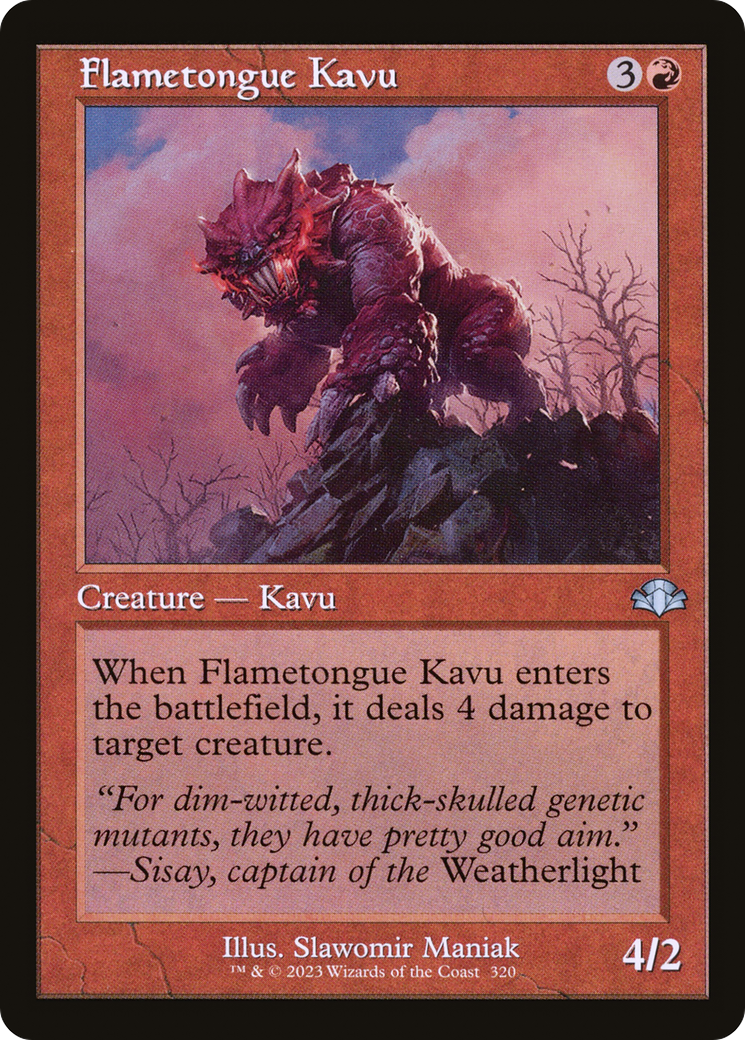 Flametongue Kavu (Retro) [Dominaria Remastered] - The Mythic Store | 24h Order Processing