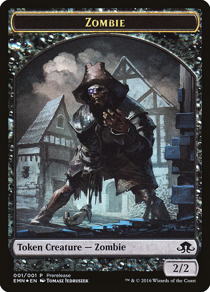 Zombie // Zombie Double-Sided Token [Eldritch Moon Prerelease Promos] - The Mythic Store | 24h Order Processing