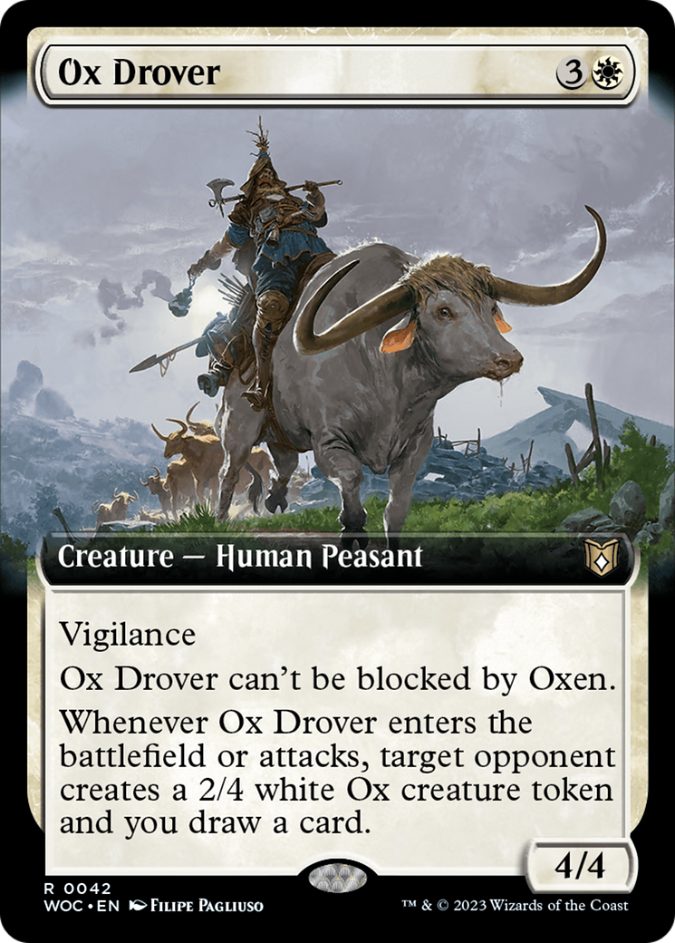 Ox Drover (Extended Art) [Wilds of Eldraine Commander] - The Mythic Store | 24h Order Processing