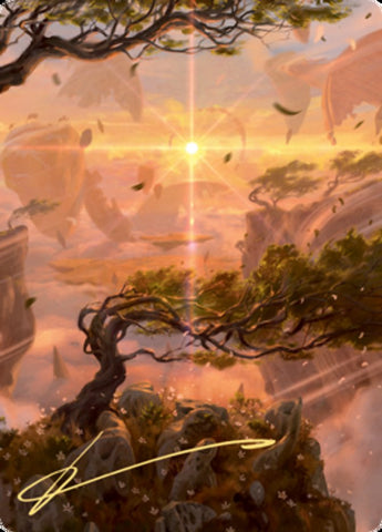 Windswept Heath Art Card (Gold-Stamped Signature) [Zendikar Rising Art Series] - The Mythic Store | 24h Order Processing
