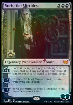 Sorin the Mirthless [Innistrad: Crimson Vow Prerelease Promos] - The Mythic Store | 24h Order Processing