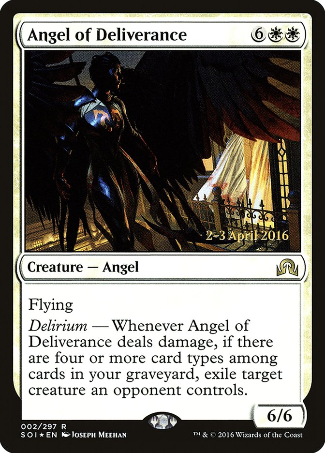 Angel of Deliverance [Shadows over Innistrad Prerelease Promos] - The Mythic Store | 24h Order Processing