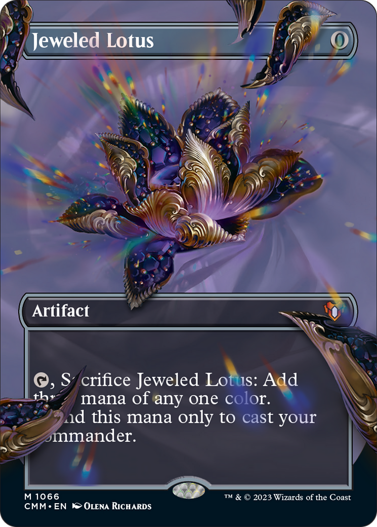 Jeweled Lotus (Borderless Textured Foil Frame Break) [Commander Masters] - The Mythic Store | 24h Order Processing