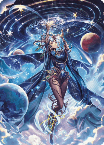 Omniscience Anime Art Card (Gold-Stamped Signature) [Wilds of Eldraine Art Series] - The Mythic Store | 24h Order Processing