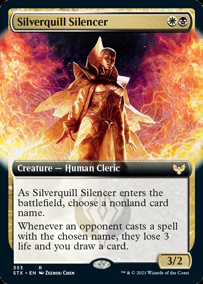 Silverquill Silencer (Extended Art) [Strixhaven: School of Mages] - The Mythic Store | 24h Order Processing