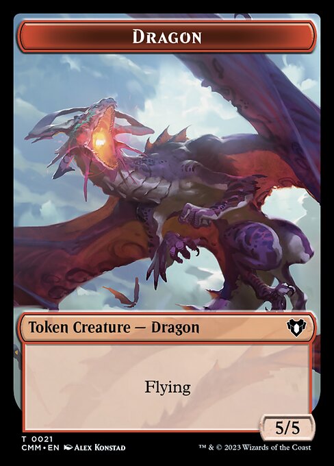 Thopter // Dragon (0021) Double-Sided Token [Commander Masters Tokens] - The Mythic Store | 24h Order Processing