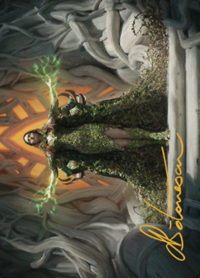 Titania, Voice of Gaea Art Card (Gold-Stamped Signature) [The Brothers' War Art Series] - The Mythic Store | 24h Order Processing