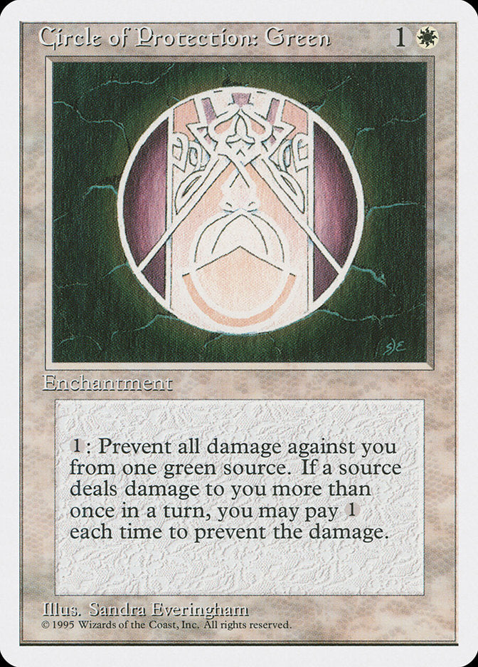 Circle of Protection: Green [Fourth Edition] - The Mythic Store | 24h Order Processing