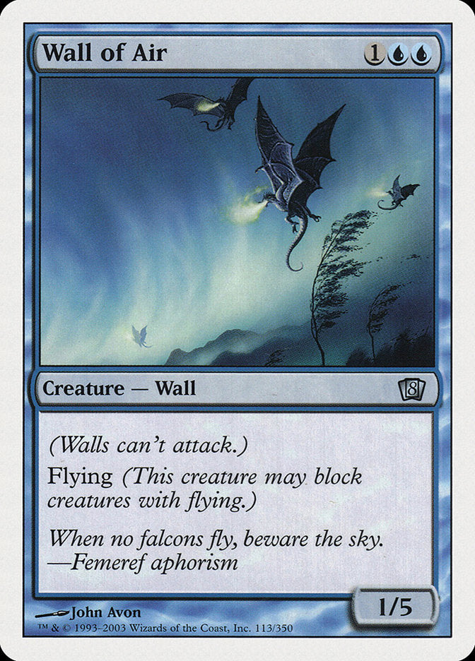 Wall of Air [Eighth Edition] - The Mythic Store | 24h Order Processing