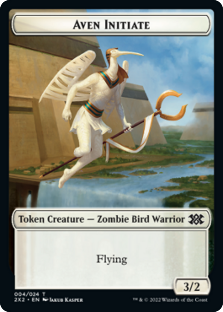 Drake // Aven Initiate Double-Sided Token [Double Masters 2022 Tokens] - The Mythic Store | 24h Order Processing