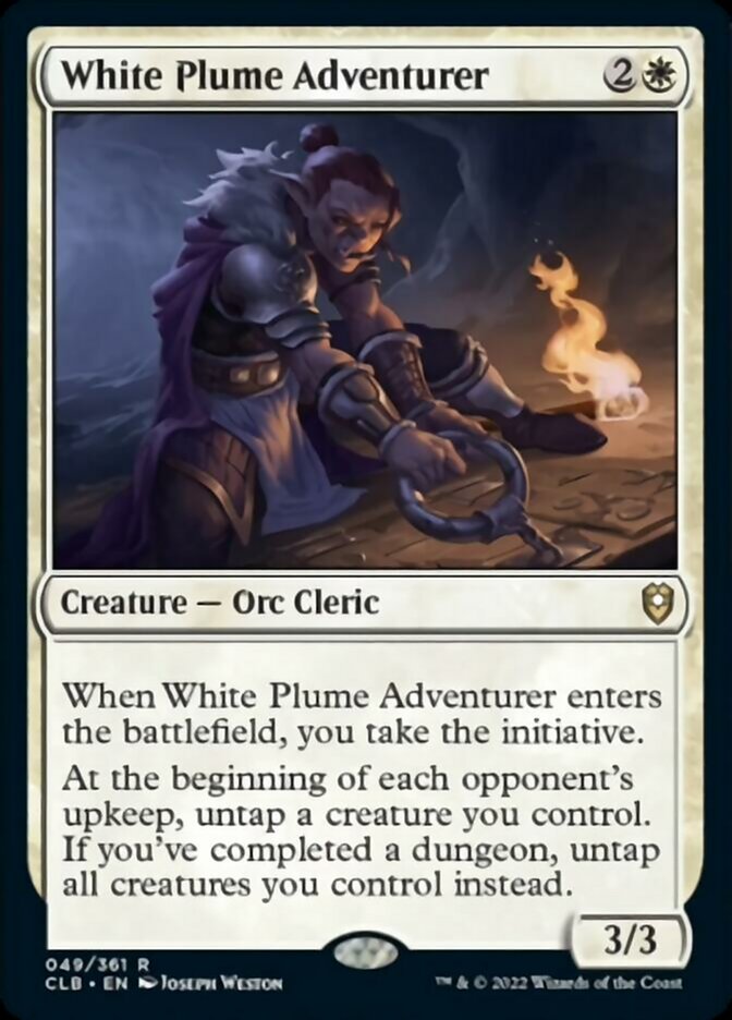 White Plume Adventurer [Commander Legends: Battle for Baldur's Gate] - The Mythic Store | 24h Order Processing