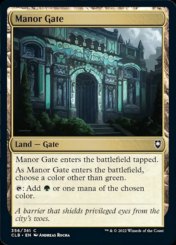 Manor Gate [Commander Legends: Battle for Baldur's Gate] - The Mythic Store | 24h Order Processing