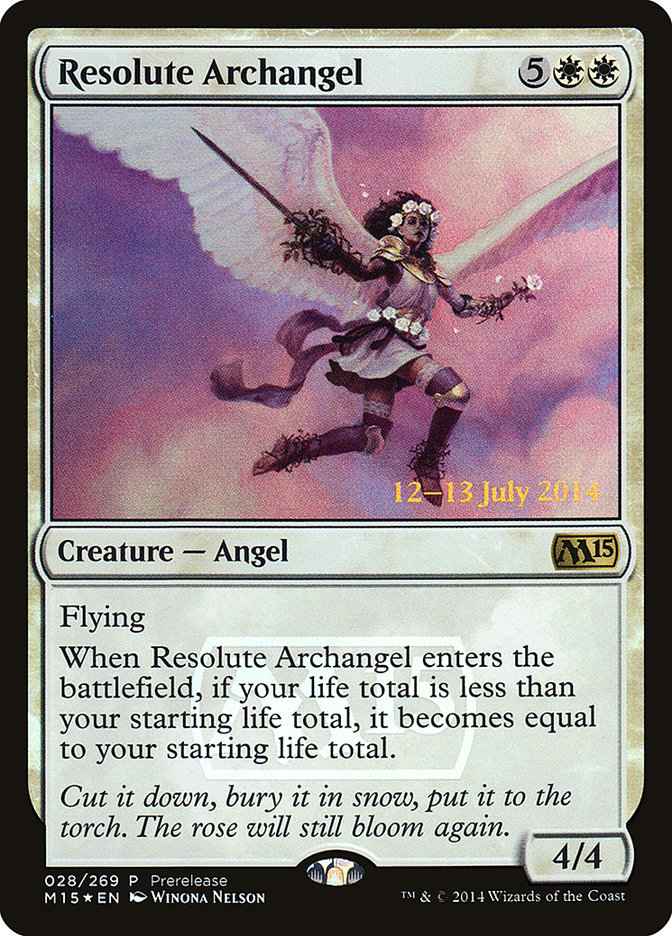 Resolute Archangel [Magic 2015 Prerelease Promos] - The Mythic Store | 24h Order Processing