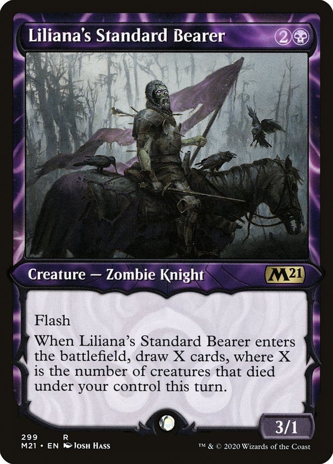 Liliana's Standard Bearer (Showcase) [Core Set 2021] - The Mythic Store | 24h Order Processing