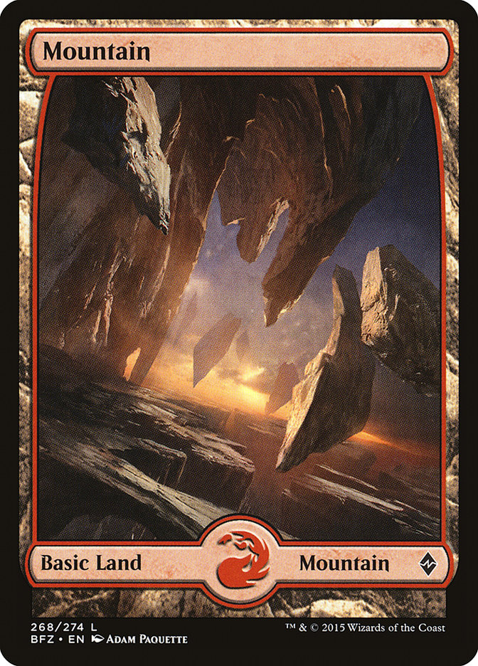 Mountain (268) (Full Art) [Battle for Zendikar] - The Mythic Store | 24h Order Processing