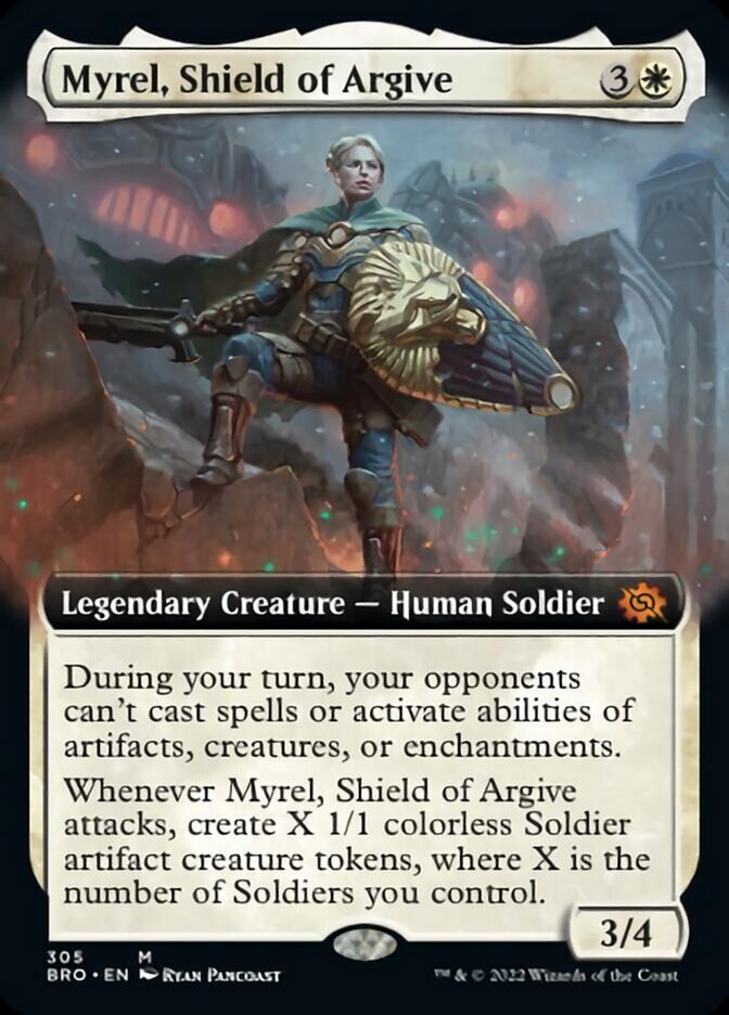 Myrel, Shield of Argive (Extended Art) [The Brothers' War] - The Mythic Store | 24h Order Processing