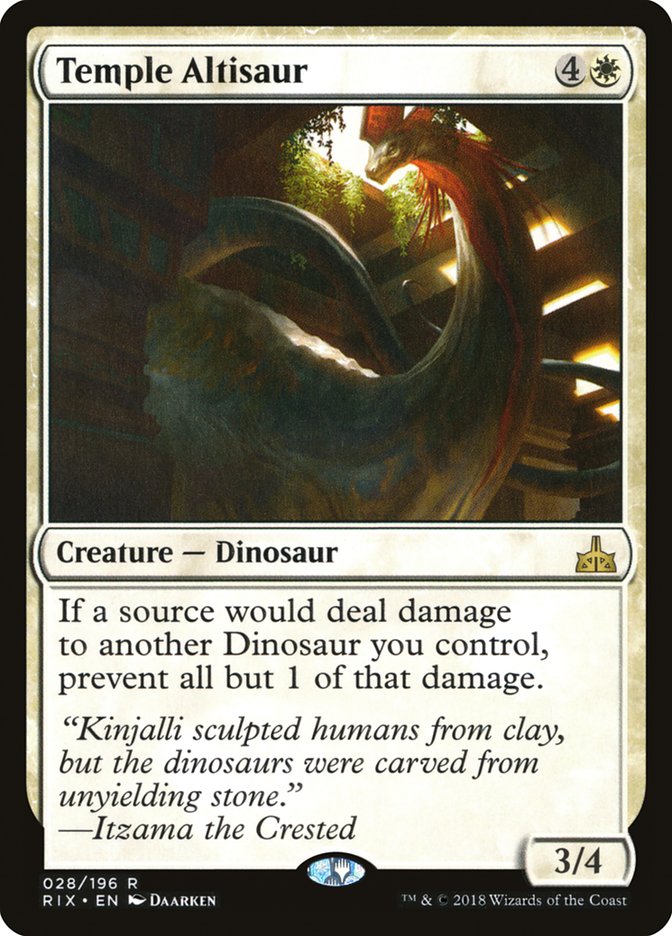 Temple Altisaur [Rivals of Ixalan] - The Mythic Store | 24h Order Processing