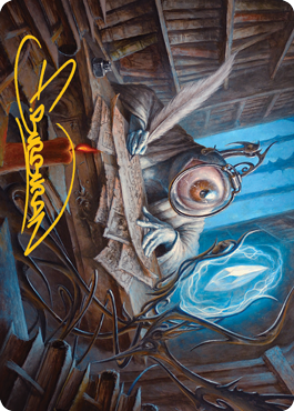 Unblinking Observer Art Card (Gold-Stamped Signature) [Innistrad: Midnight Hunt Art Series] - The Mythic Store | 24h Order Processing