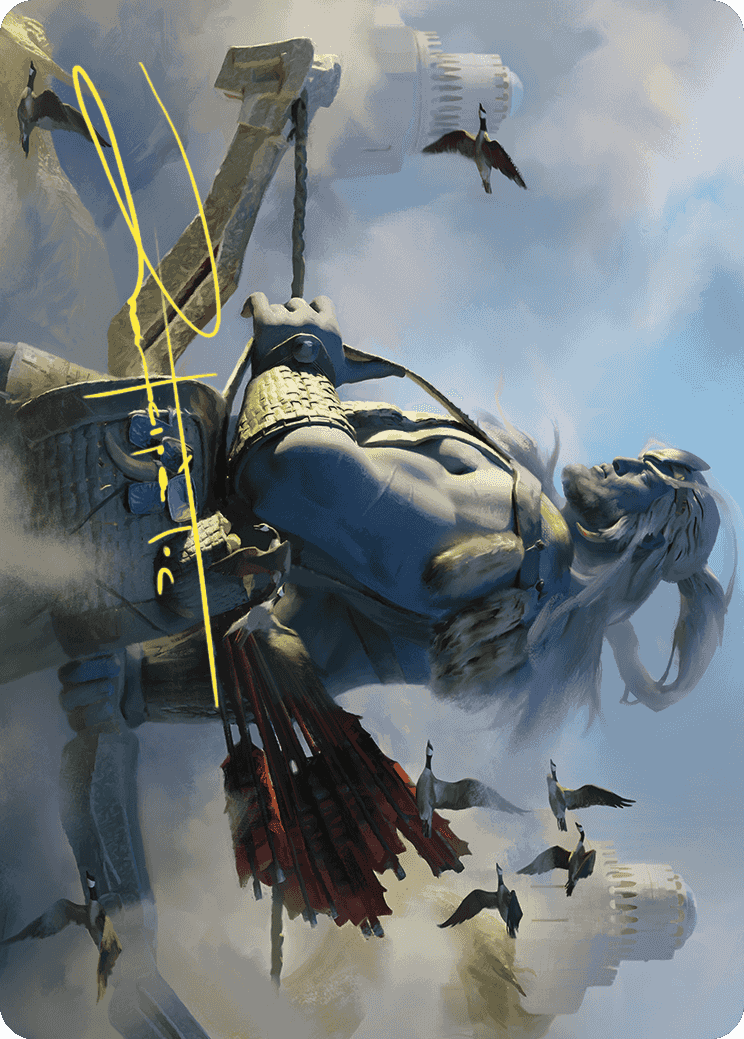 Skybeast Tracker Art Card (Gold-Stamped Signature) [Wilds of Eldraine Art Series] - The Mythic Store | 24h Order Processing